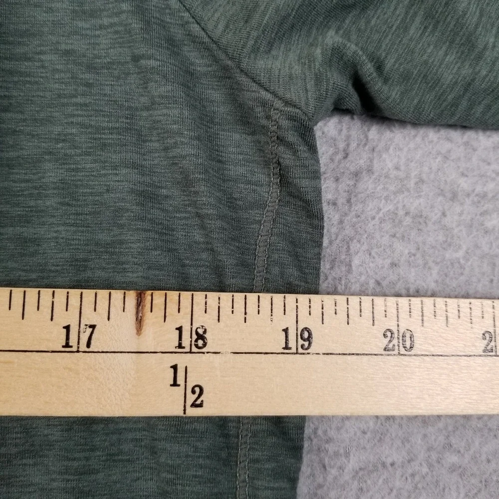 Member's Mark Activewear Top Women Small Green Long Sleeve Funnel Neck Thumbhole